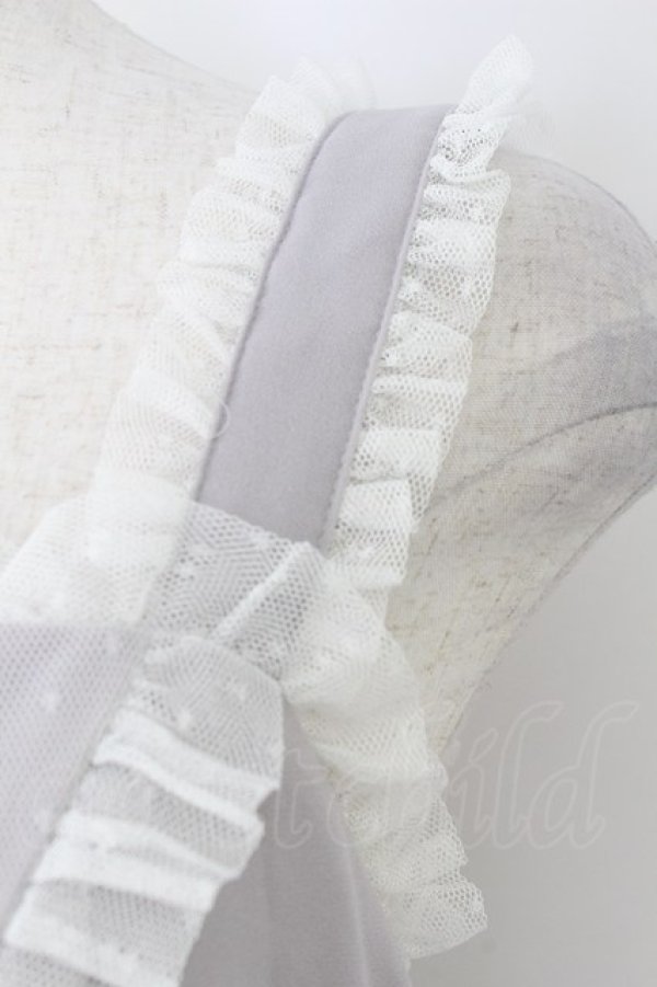 画像5: axes femme / プチリボンジャンパースカート  グレー T-26-03-25-035-0-OP-SA-ZT (5)