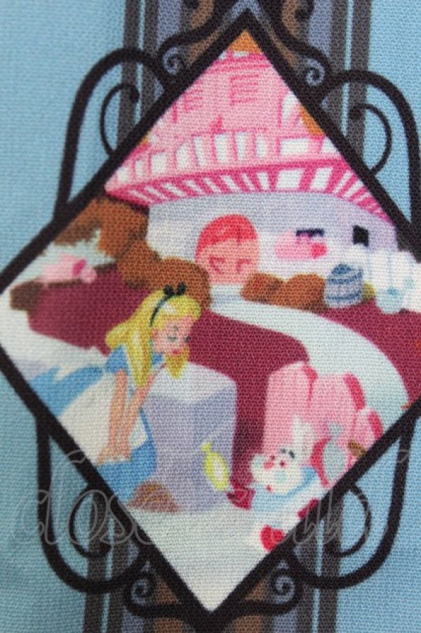 画像6: axes femme POETIQUE / ふしぎの国のアリス/ワンピース M ブルー T-26-03-25-036-AX-OP-SA-ZT (6)