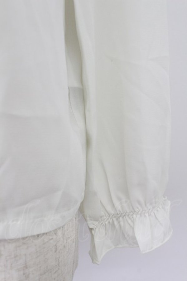 画像3: axes femme POETIQUE / ロザリウムフリルブラウス M キナリ T-26-03-25-007-AX-BL-SA-ZT (3)