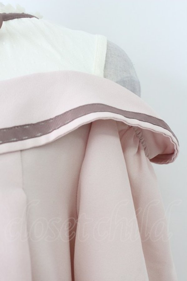 画像3: axes femme POETIQUE / チュール切替オフショルトップス M ピンク T-26-03-25-012-AX-TO-SA-ZT (3)