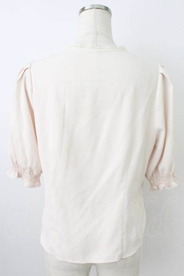 画像2: an another angelus / ダイヤ開きローズ刺繍ブラウス  アイボリーＸ青 T-26-03-25-013-CA-BL-SA-ZT (2)