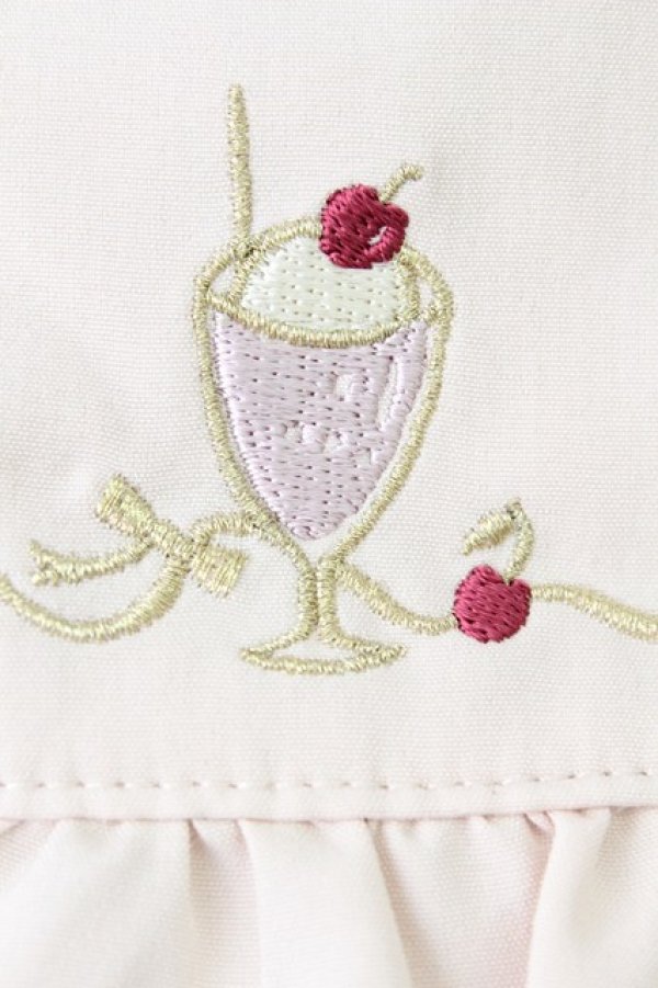 画像3: axes femme POETIQUE / レトロ喫茶刺繍パフ袖ブラウス  ピンクベージュ T-26-03-25-014-AX-BL-SA-ZT (3)