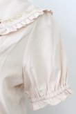 画像5: axes femme POETIQUE / レトロ喫茶刺繍パフ袖ブラウス  ピンクベージュ T-26-03-25-014-AX-BL-SA-ZT (5)