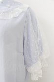画像3: axes femme kawaii / ドットチュール半袖ブラウス  ラベンダー T-26-03-25-019-AX-BL-SA-ZT (3)