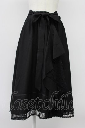 画像: axes femme / マルチWAYフリルスカート  黒 T-26-03-30-001-AX-SK-SA-ZT