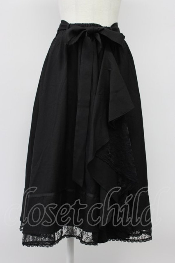 画像1: axes femme / マルチWAYフリルスカート  黒 T-26-03-30-001-AX-SK-SA-ZT (1)