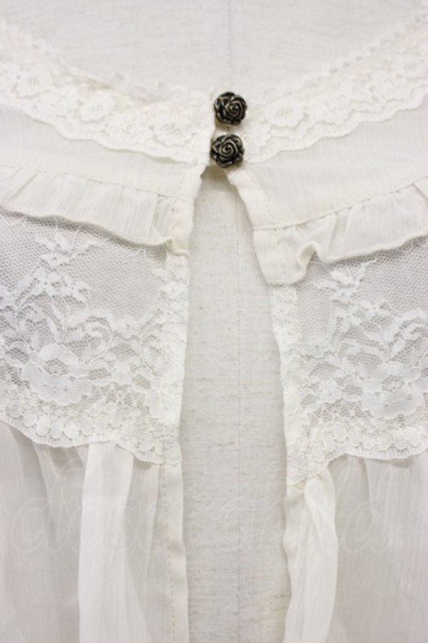 画像5: axes femme / 20th/レース使いケープ  キナリ T-26-03-30-020-AX-TO-SA-ZT (5)