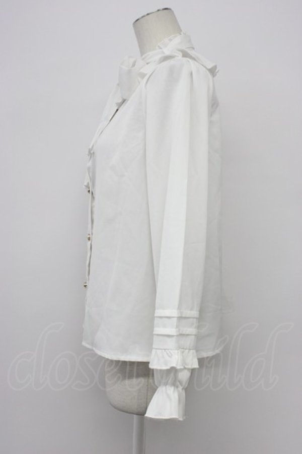 画像3: axes femme kawaii / ピンタック袖デザインブラウス  白 T-26-03-30-025-AX-BL-SA-ZT (3)