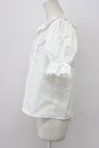 画像3: Chalmiere / トーションレース丸襟半袖ブラウス  白 T-26-03-30-027-0-BL-SA-ZT (3)