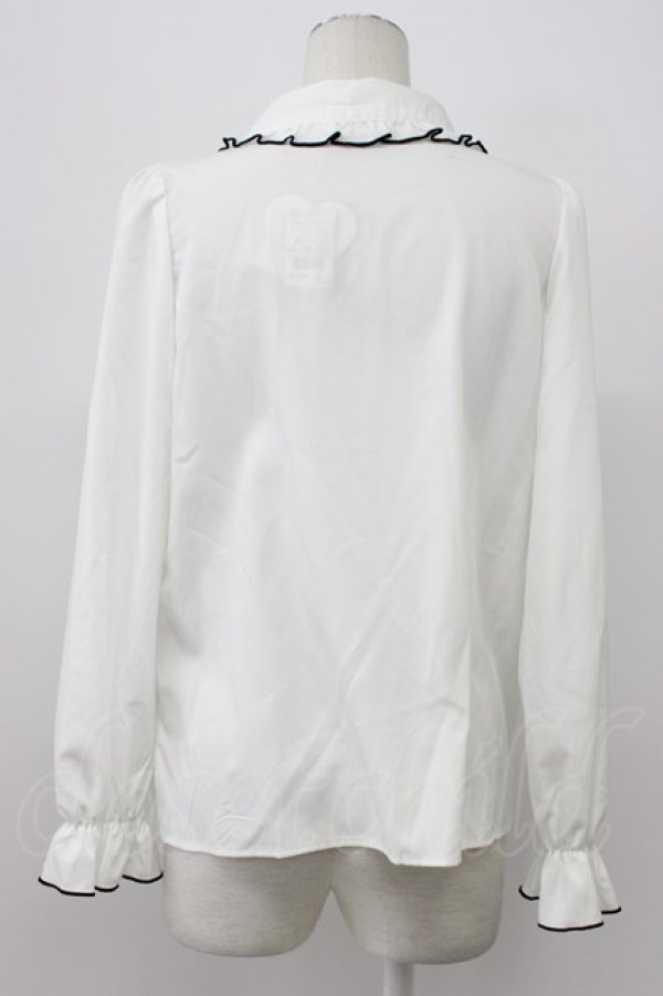 画像2: majoretty / マルチWAYリボンブラウス M 黒 T-26-03-30-029-GO-BL-SA-ZT (2)