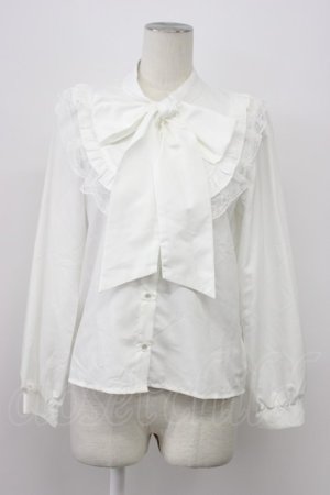 画像: majoretty / MR*フリルボウタイブラウス M 白 T-26-03-30-030-GO-BL-SA-ZT