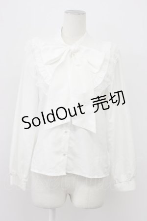 画像: majoretty / MR*フリルボウタイブラウス M 白 T-26-03-30-030-GO-BL-SA-ZT