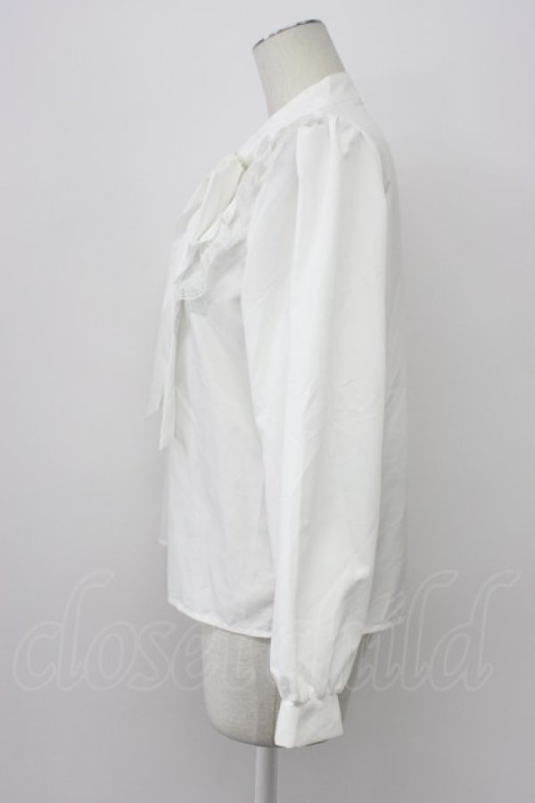 画像3: majoretty / MR*フリルボウタイブラウス M 白 T-26-03-30-030-GO-BL-SA-ZT (3)