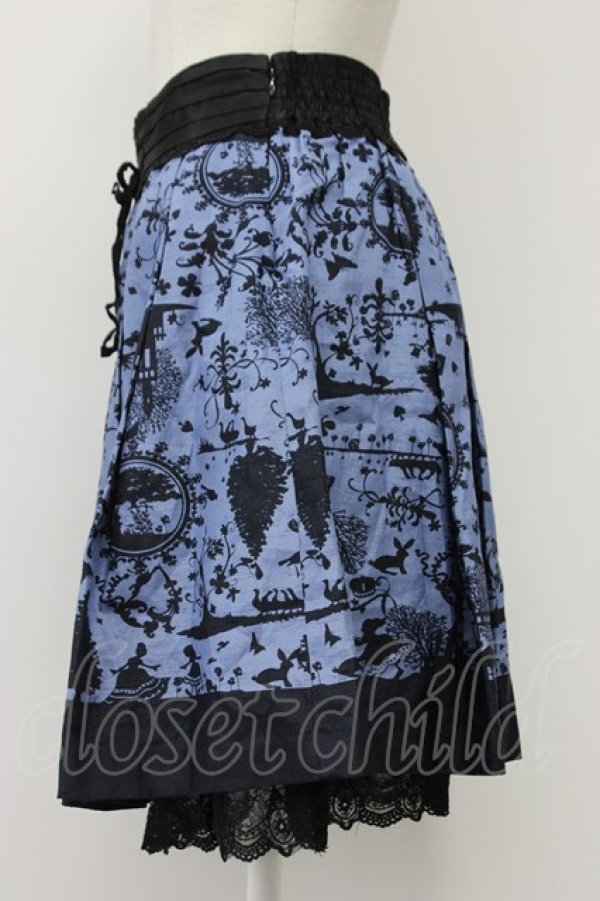 画像3: axes femme / 10thスカート  ブルーＸ黒 T-26-03-30-004-AX-SK-SA-ZT (3)