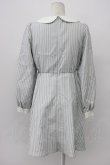 画像2: Ank Rouge / ストライプワンピース  グレーＸ白 T-26-03-30-031-CA-OP-SA-ZT (2)