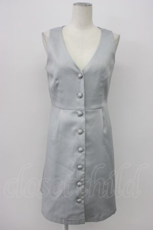 画像: Fi.n.t / フロントボタンジャンパースカート  ホワイトグレー T-26-03-30-032-CA-OP-SA-ZT