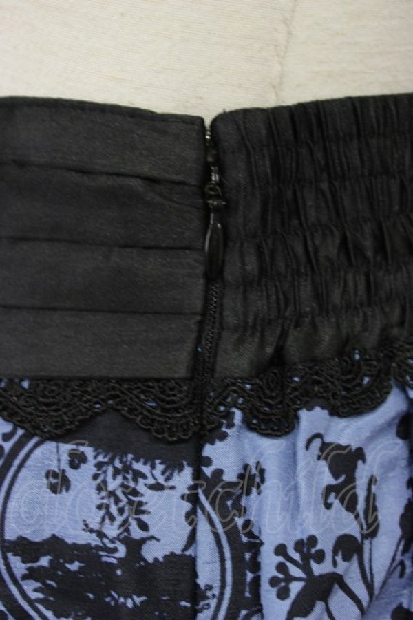 画像4: axes femme / 10thスカート  ブルーＸ黒 T-26-03-30-004-AX-SK-SA-ZT (4)