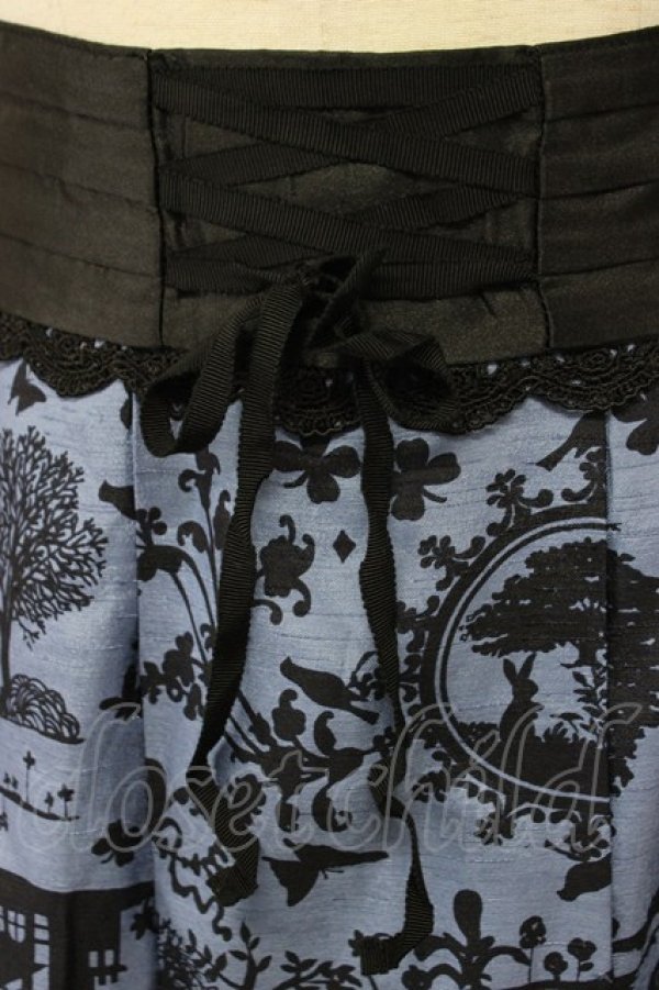 画像5: axes femme / 10thスカート  ブルーＸ黒 T-26-03-30-004-AX-SK-SA-ZT (5)