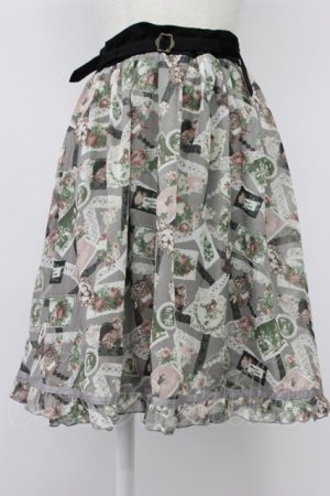 画像: axes femme / レースコラージュ柄スカート   T-26-03-30-007-AX-SK-SZ-ZT