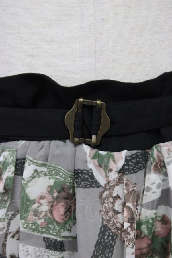 画像4: axes femme / レースコラージュ柄スカート   T-26-03-30-007-AX-SK-SZ-ZT (4)