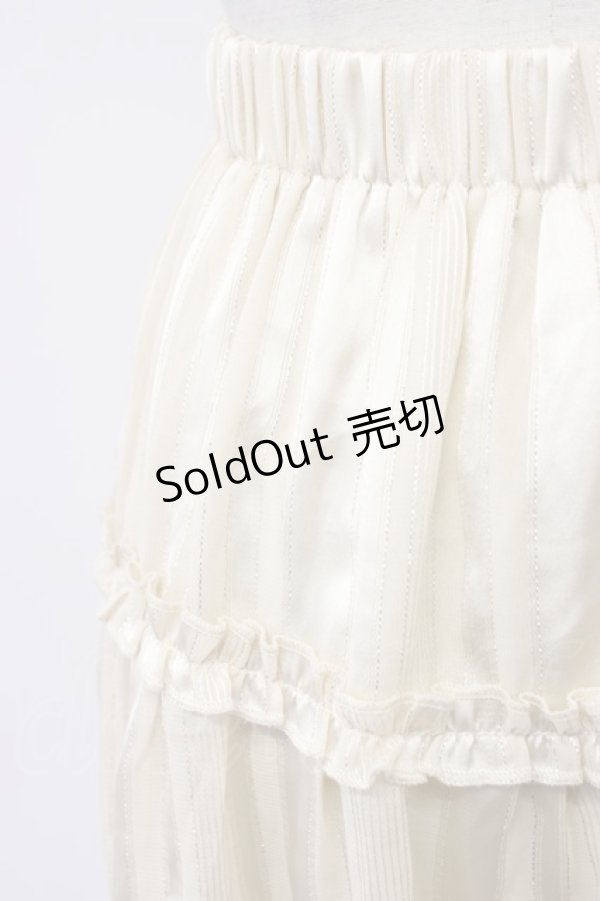 画像4: axes femme / ラメストライプスカート  アイボリー T-26-03-30-009-AX-SK-SA-ZT (4)