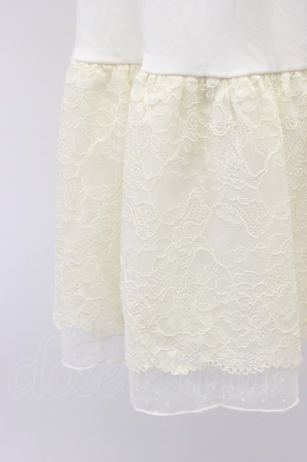 画像3: axes femme / フラワーレースミディペチスカート  アイボリー T-26-03-30-010-AX-SK-SA-ZT (3)