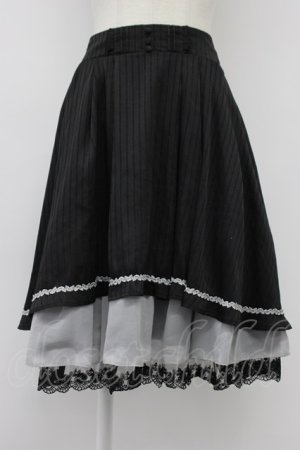 画像: axes femme / スカート  黒 T-26-03-30-002-0-SK-SZ-ZT