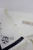 画像8: axes femme POETIQUE / 星座刺繍セーラー襟ブラウス M キナリ T-26-03-30-014-AX-BL-SA-ZH (8)