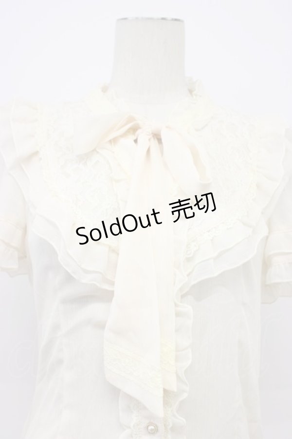 画像5: axes femme / フリルボータイブラウス  アイボリー T-26-03-30-018-AX-BL-SA-ZT (5)