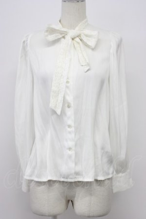 画像: an another angelus / レースボウタイブラウス  白 T-26-03-30-019-CA-BL-SA-ZT