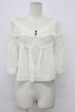 画像: axes femme / 20th/レース使いケープ  キナリ T-26-03-30-020-AX-TO-SA-ZT