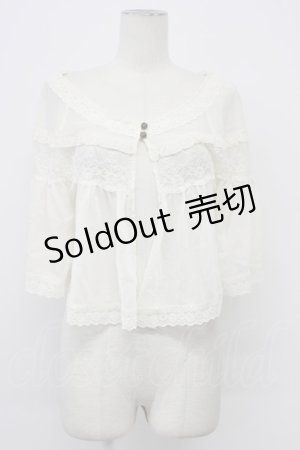 画像: axes femme / 20th/レース使いケープ  キナリ T-26-03-30-020-AX-TO-SA-ZT