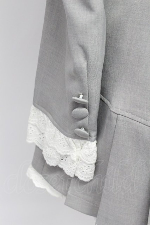 画像3: Me roir / セーラージャケット&イレギュラープリーツスカパンセットアップ  グレー T-26-03-31-018-GO-TO-SA-ZT (3)