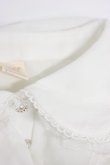画像6: Secret Honey / フリル長袖ブラウス  白 T-26-03-31-002-CA-BL-SA-ZT (6)