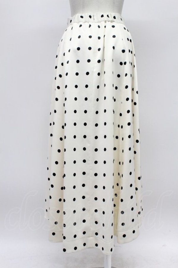 画像2: Snidel / ドットスカート  アイボリーＸ黒 T-26-03-31-022-LO-SK-SA-ZT (2)
