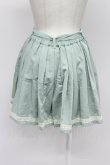 画像2: axes femme / 裾レースショートパンツ  グリーンＸ白 T-26-03-31-028-AX-PA-SA-ZT (2)