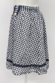 画像3: axes femme / チェックフレアスカート  ネイビーＸ白チェック T-26-03-31-031-AX-SK-SA-ZT (3)