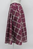 画像3: axes femme / チェックスカート  赤紫 T-26-03-31-034-AX-SK-SZ-ZT (3)