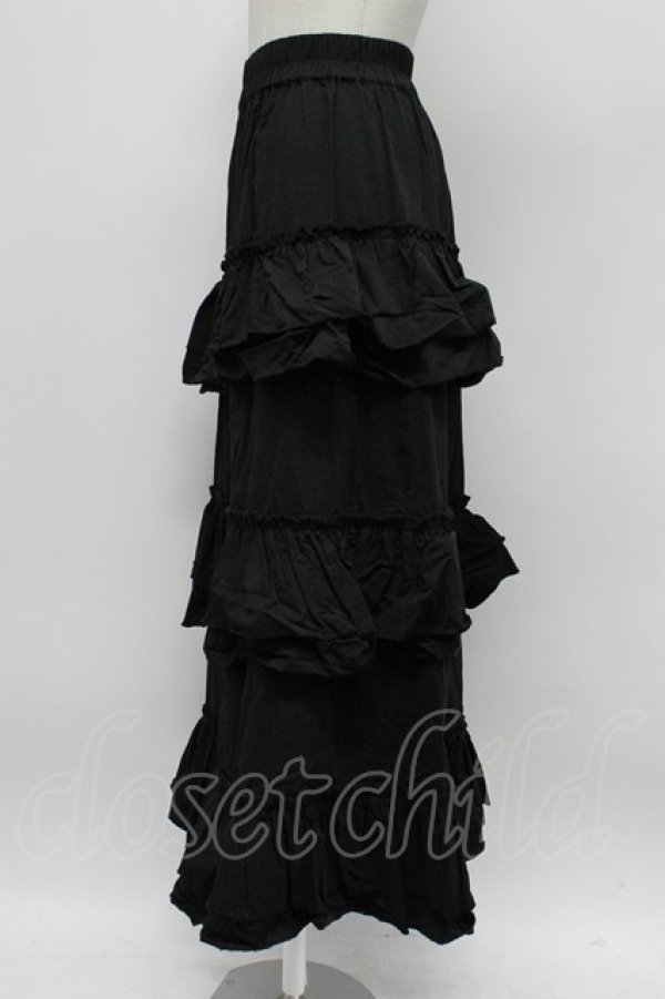 画像3: jouetie / ティアードフリルスカート  黒 T-26-03-31-037-EL-SK-SA-ZT (3)