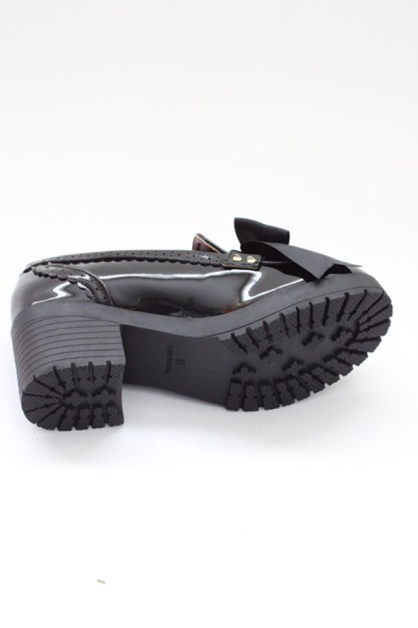 画像7: Amavel / パールリボンローファー M 黒 T-26-03-31-045-CA-SH-SA-ZT (7)