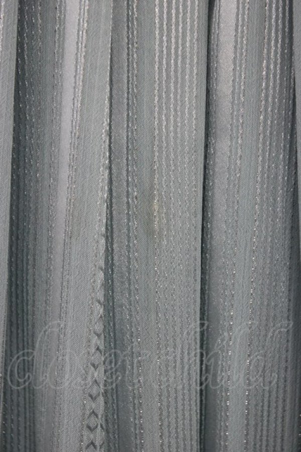 画像7: axes femme / ラメストライプノースリーブワンピース  グリーンＸ黒 T-26-03-31-007-AX-OP-SA-ZT (7)