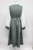 画像2: axes femme / 襟刺繍ストライプワンピース M ミント T-26-03-31-009-AX-OP-SA-ZT (2)