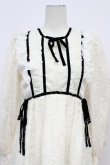 画像5: Me roir / レースリボンロングワンピース  白Ｘ黒 T-26-03-31-011-GO-OP-SA-ZT (5)