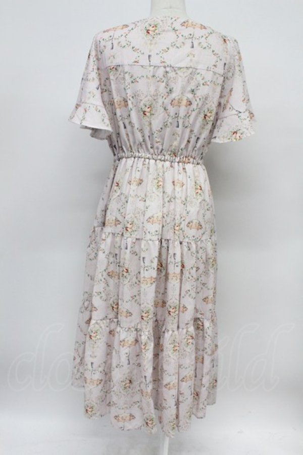 画像2: axes femme / レーヌローズ柄ワンピース  ピンク T-26-03-31-012-AX-OP-SA-ZT (2)