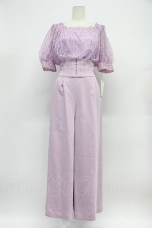 画像: Snidel / レース切替サロペット  ピンク T-26-03-31-014-LO-OP-SA-ZT