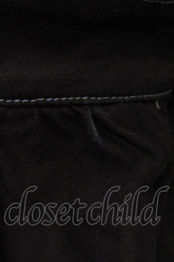 画像5: EAT ME / ペプラムデニムワンピース M 黒 T-26-03-31-017-LO-OP-SA-ZT (5)