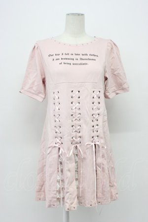 画像: AVENCHUMU / Message corset one piece  ピンク T-26-04-03-001-LO-OP-SA-ZT