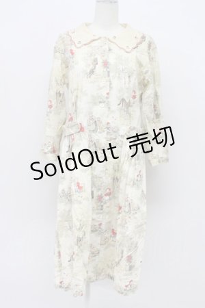 画像: Jane Marple / きのこEMBカラーのシャペロンルージュワンピース  アイボリー T-26-04-03-019-JM-OP-SA-ZT