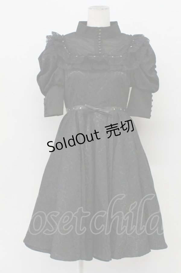 画像1: AVENCHUMU / My doll puff one piece  黒 T-26-04-03-021-LO-OP-SA-ZT (1)