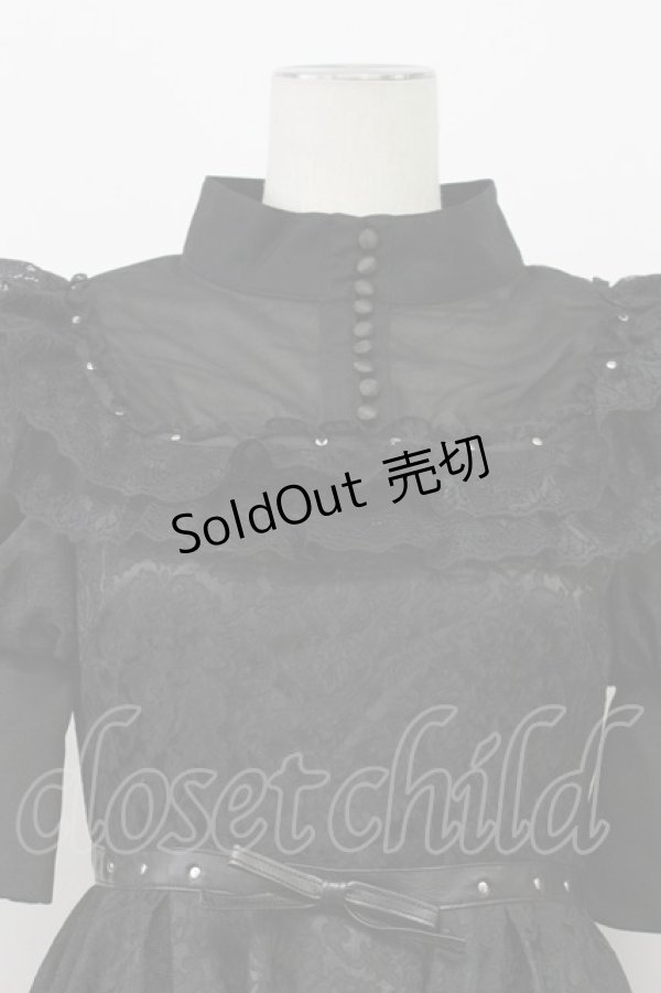 画像4: AVENCHUMU / My doll puff one piece  黒 T-26-04-03-021-LO-OP-SA-ZT (4)